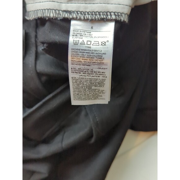 Old Navy Uniform Pants Flare Stretch Womens 6 Black Slacks Pockets - Picture 8 of 9